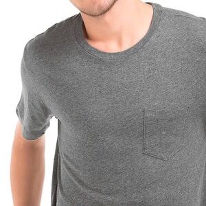 GAP Gray Soft-Washed Chest-Pocket Top